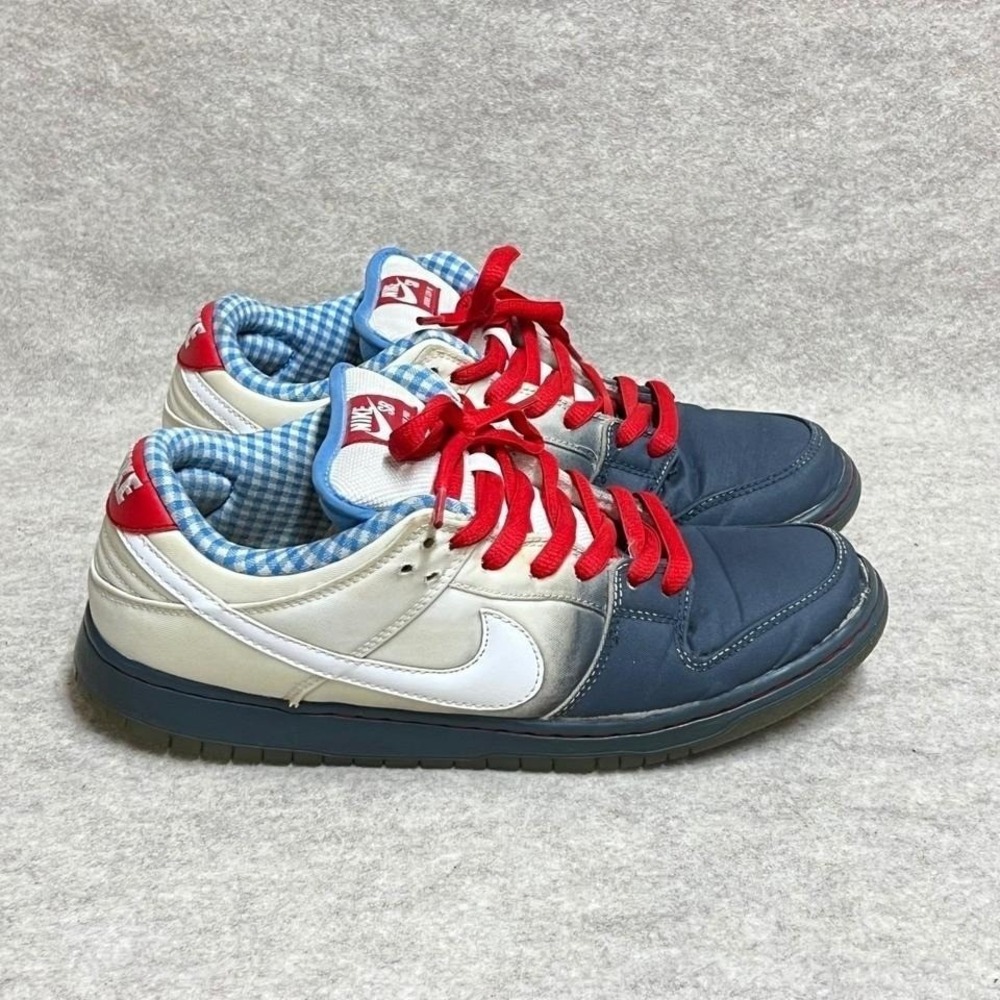 Nike SB Dunk Low Pro Dorothy Wizard of Oz Grey White Red 313170-020 Mens 10 GUC